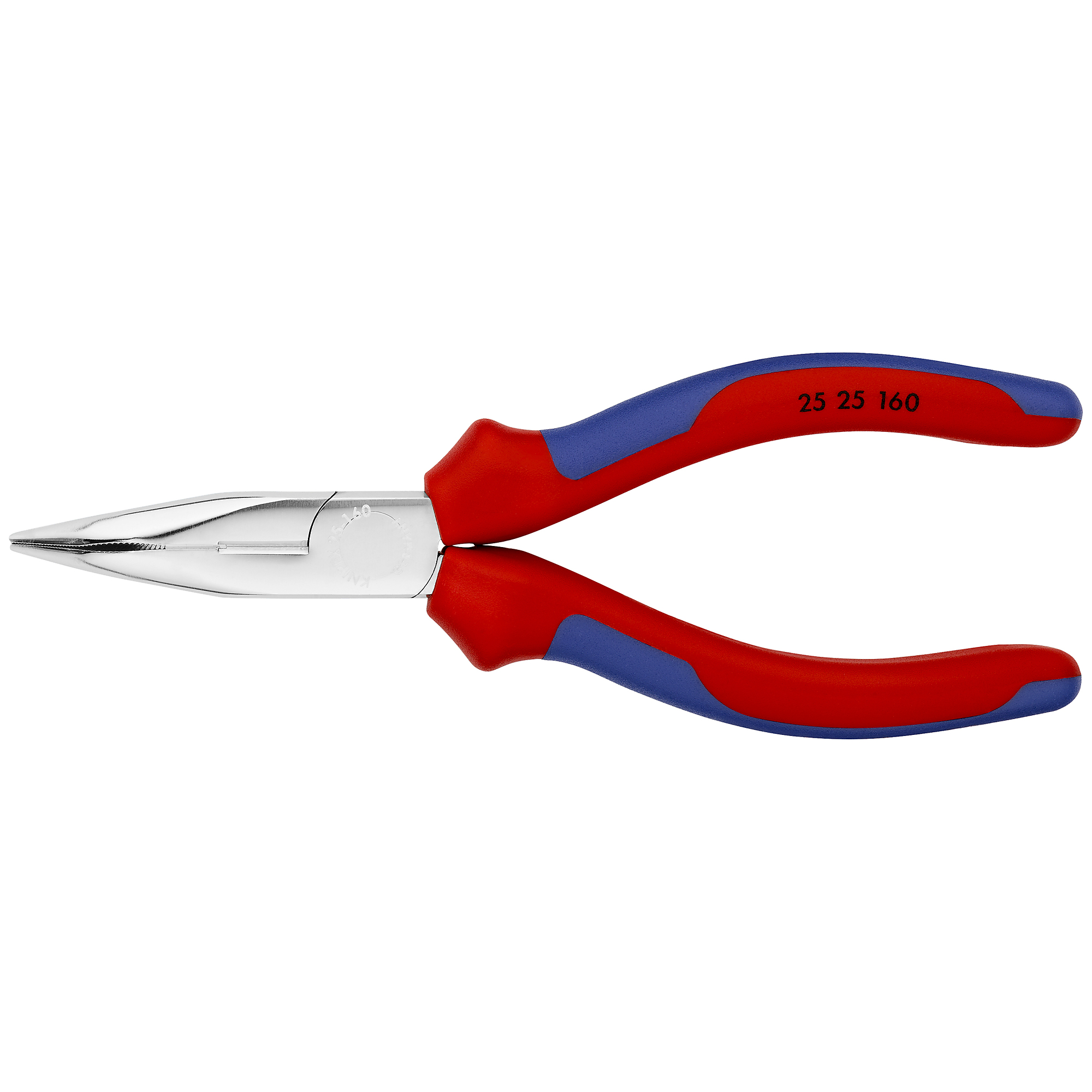 KNIPEX, Angled Long Nose Plrs w/Cutter, Cmfrt Grp, 6.25in., Pieces (qty.) 1 Material Vanadium Steel, Model# 25 25 160